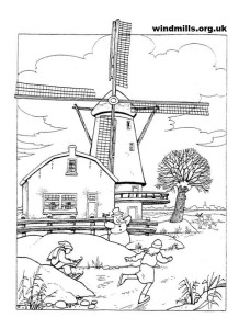 windmill coloring